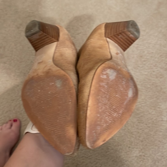 Something Navy tan heeled boots - Picture 2 of 3